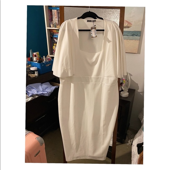 Boohoo | Dresses | Plus Size White Dress | Poshmark